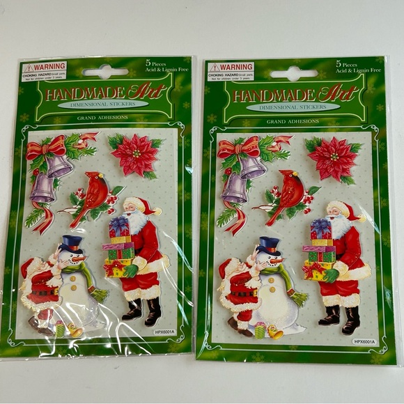 🆕 Lot of Christmas Scrapbook Stickers (10 packs) - Picture 2 of 11